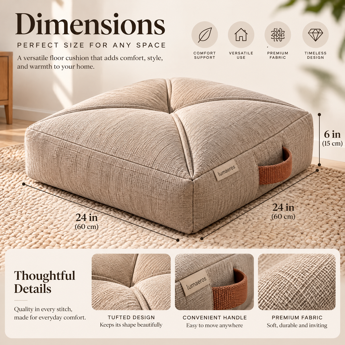 Vontaric™ LoomArc Quilted Desk Mat