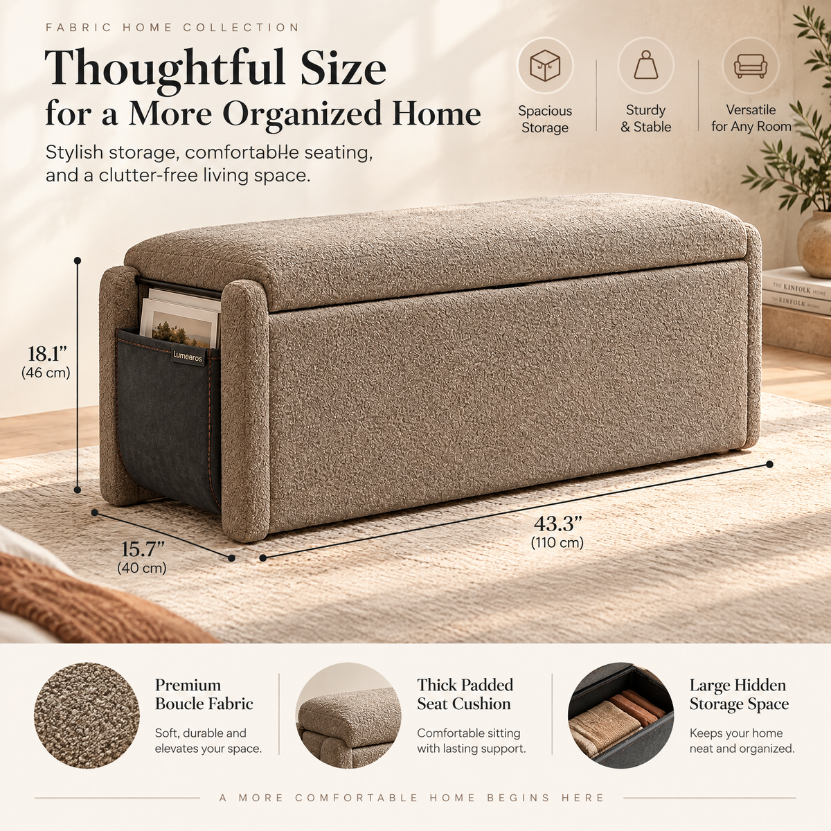 Vontaric™ PaperWeave Document Folio - Size and Material